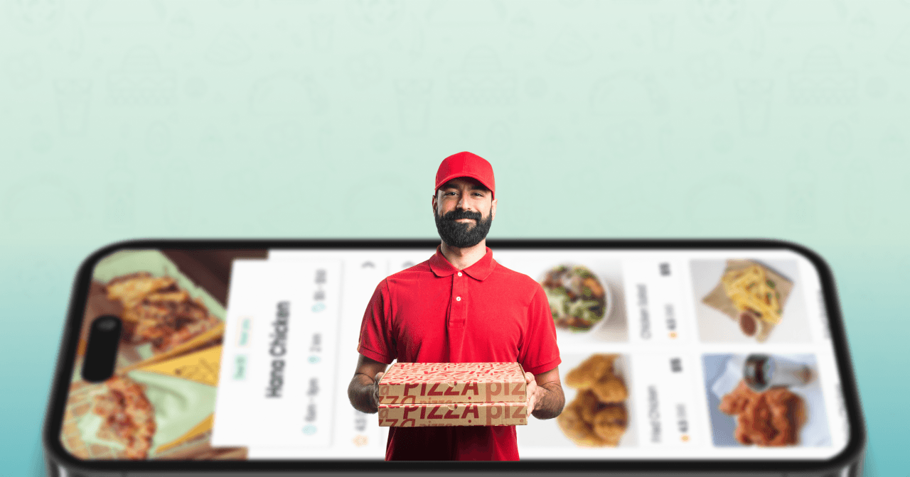 FoodX food delivery mobile app order review and driver search screens