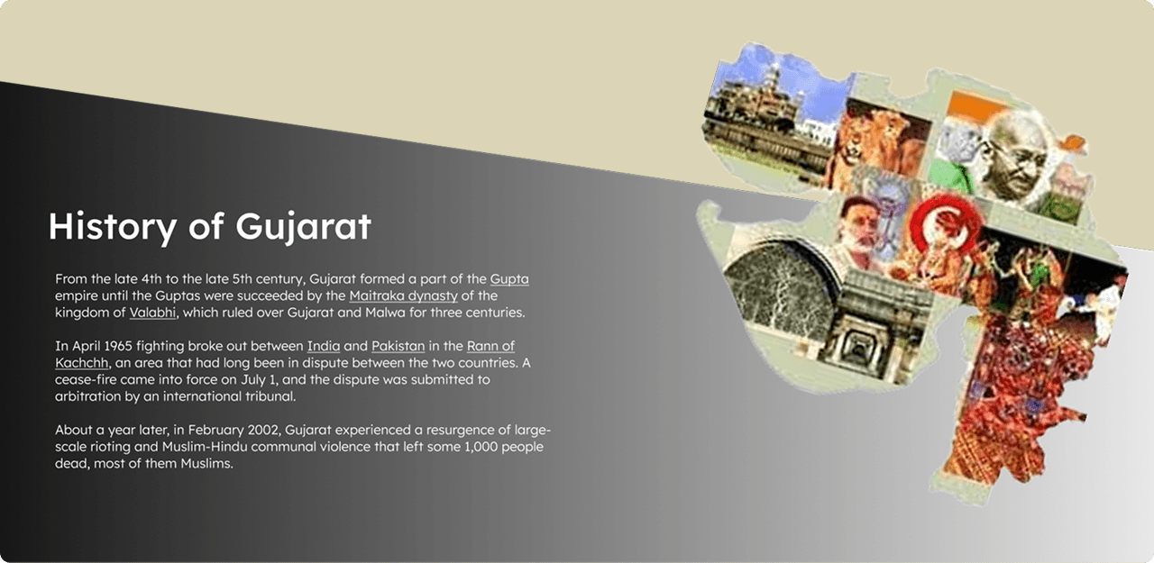 History of Gujarat visual story