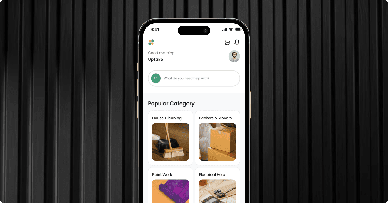 Urbanic sign-in, service discovery, and booking confirmation screens