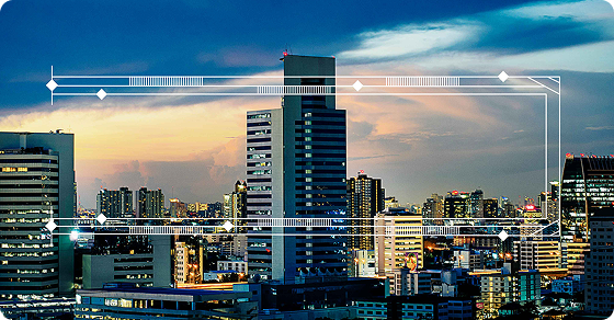 Connected city representing organization-wide performance visibility