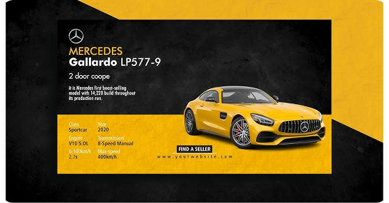 Isauto vehicle advertisement card