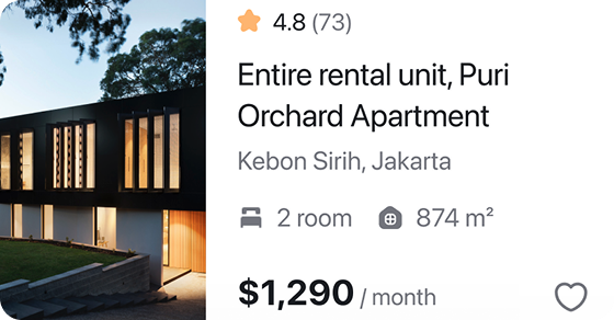 Tenant property listing card