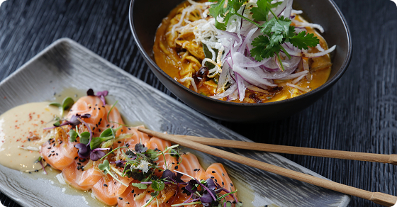 Fresh plated cuisine available through Tiffin Mom